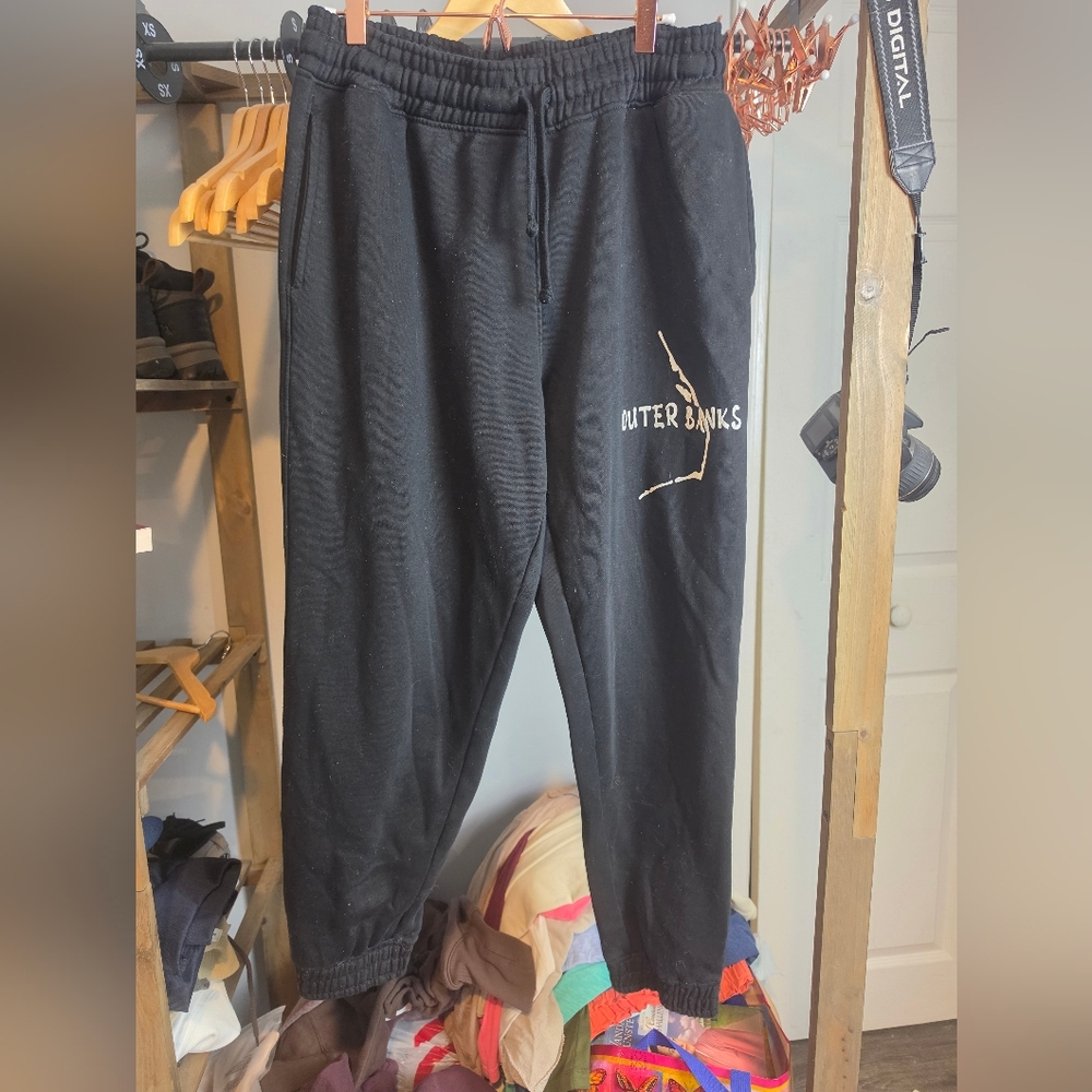 Outer Banks Black Logo Jogger Pants